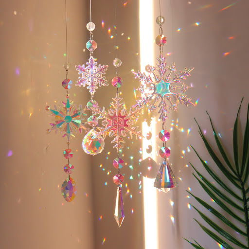 AB Color Snowflake 4pcs