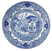 Cape Willow Pattern plate by Chandler House.