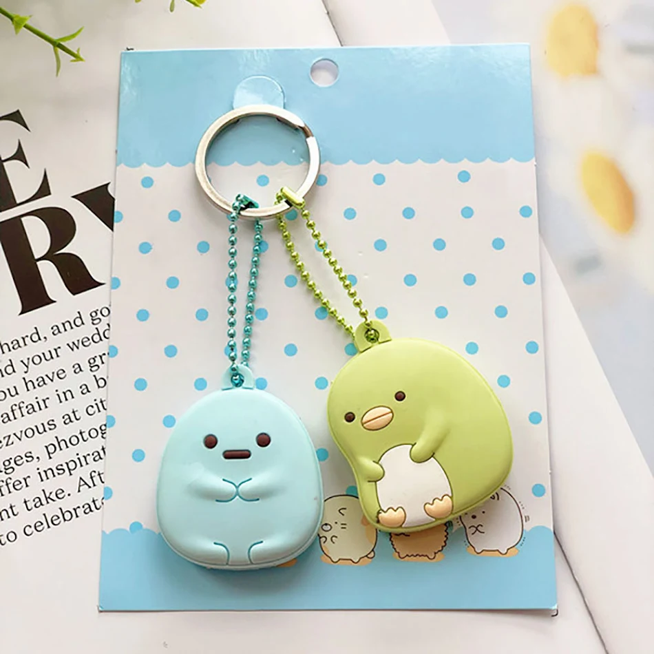 Porte-clés en silicone anime mignon d'animaux de dessin animé pour femme, drôle, accessoire idéal et cadeau unique.