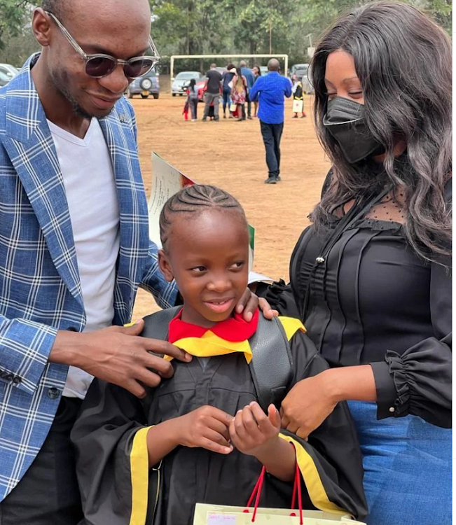 Ofweneke, Nicah and their daughter during her graduaation