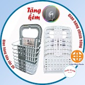 Giỏ Đựng Đồ Gấp Gọn Thông Minh Việt Nhật Tặng Móc Dính Trong (3379),Giỏ Treo Tường Đựng Quần Áo Đồ Dùng Nhà Tắm - 00540