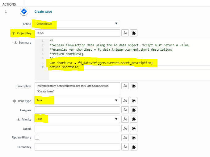 creating an issue jira spoke