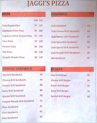 Jaggi's Pizza menu 1