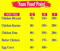 Yam Food Point menu 2