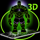 Télécharger Green Giant Hero 3D Theme Installaller Dernier APK téléchargeur