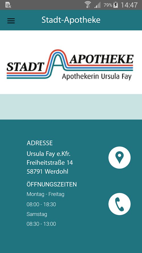 Android application Stadt Apotheke Werdohl screenshort