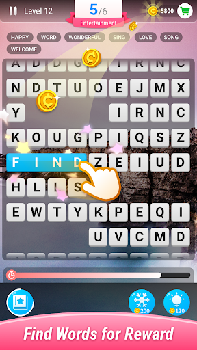 Find Words–Moving Crossword Puzzle, Happiness&Fun APK MOD screenshots 1