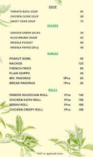 Sarvam Culture World menu 1