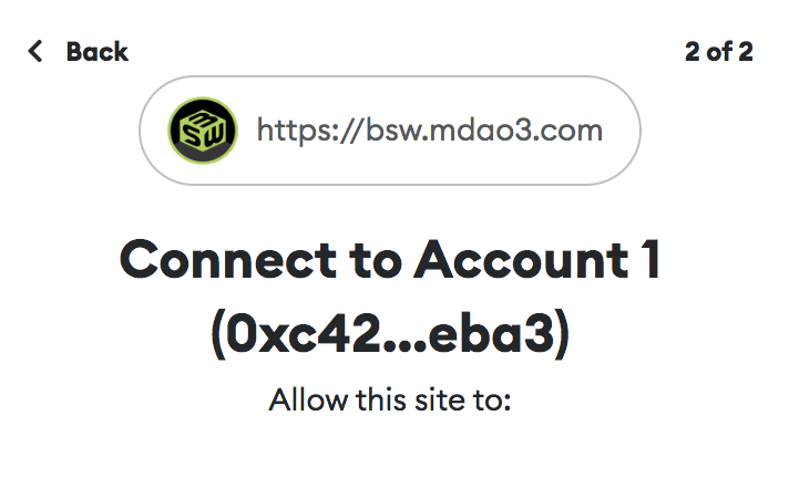 MetaMask connect wallet message 