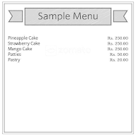 Cake Zone menu 1