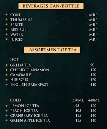 Casa Koffee menu 