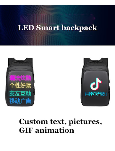 Title 2, Multimedia LED Backpack Business Casual Oxford ...