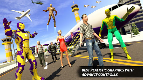 Superhero Airplane Pilot Sim: Airplane Games 1.1 APK + Mod (Unlimited money) إلى عن على ذكري المظهر