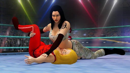 Screenshot Girls Wrestling Fighting Games