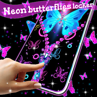 Neon butterflies zip locker(圖1)-速報App