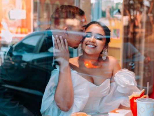 Durban's Danielle and Nathanael van Wyk had a wedding photoshoot at McDonald's in Umhlanga after a friend suggested it.