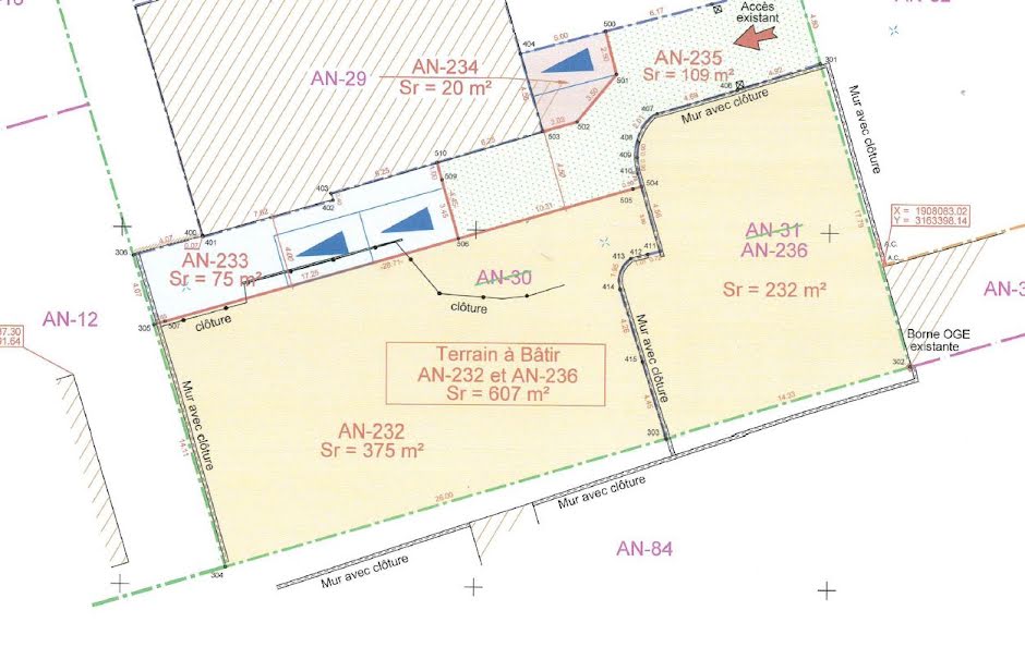 Vente terrain  607 m² à Peyrolles-en-Provence (13860), 189 000 €