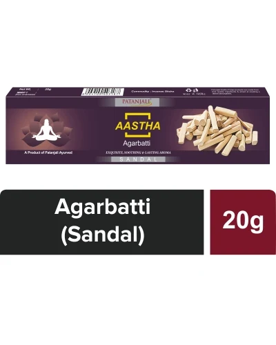 Patanjali Aastha Agarbatti Sandal - 20 gm