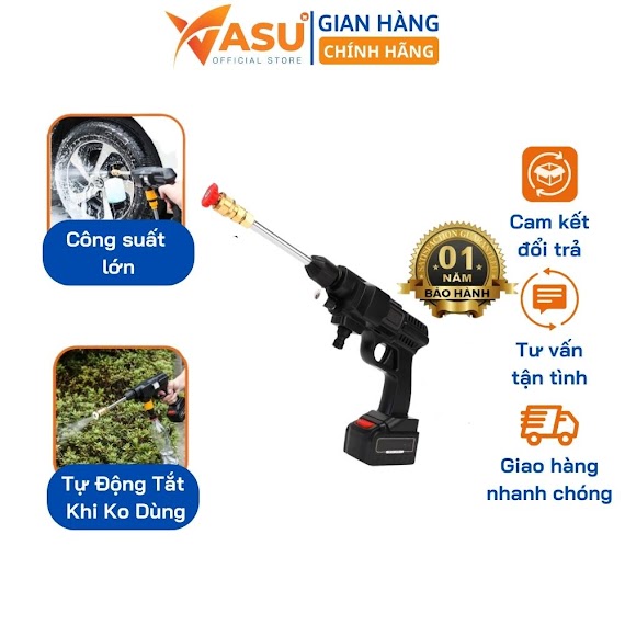 [Mã Lifeau11100K Giảm 100K Đơn 300K] Máy Rửa Xe Mini Cầm Tay Công Suất Lớn Cực Tốt Để Rửa Xe, Tưới Cây, Cực Kì Tiện Lợi