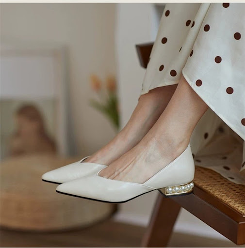 Title 3, Womens pointed toe flat shoes with pearls and ...