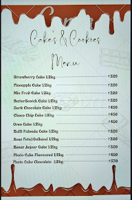 Cakes & Cookies menu 1