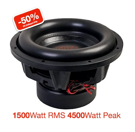 Kampanj! EDGE 12" Dual 2 ohm, 4500w SPL, 1500w RMS