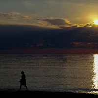 Tramonto tra le nuvole di acquario