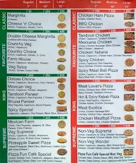 Pizza Fun Cafe menu 1