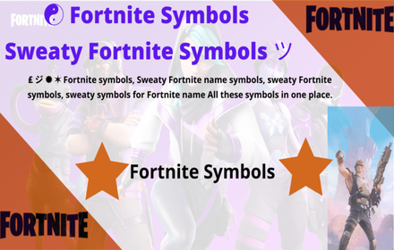 sweaty fortnite symbols - copy paste small promo image