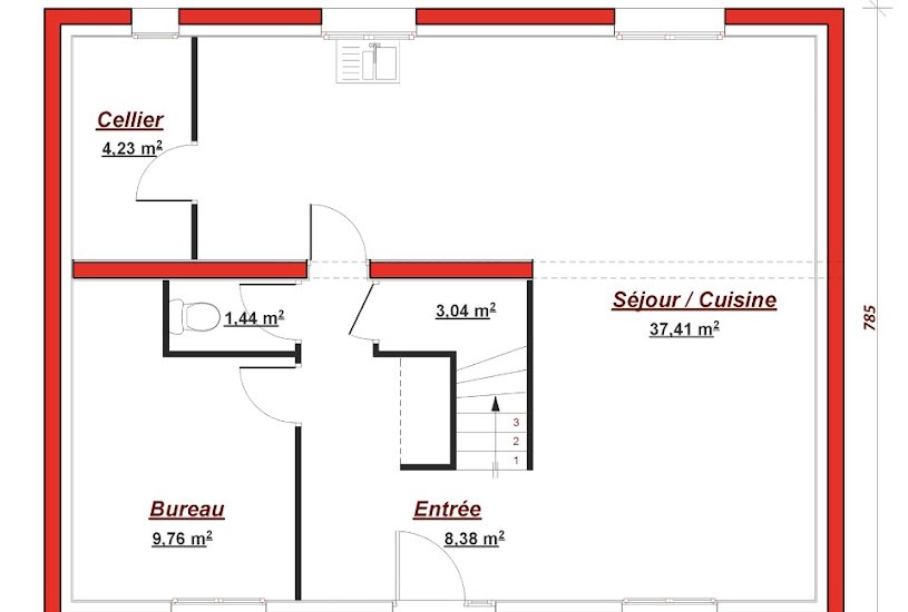  Vente Terrain + Maison - Terrain : 550m² - Maison : 125m² à La Celle-Saint-Cloud (78170) 