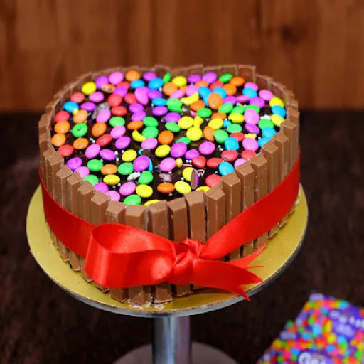 Kit Kat Gems Cake Eggless