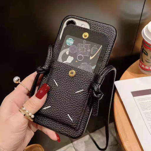 Title 5, Ladies Fashion Card Slanting Phone Case protect...