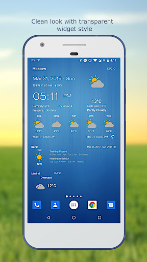 Screenshot Weather & Clock Widget