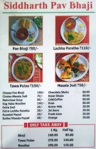 Siddharth Pav Bhaji menu 3