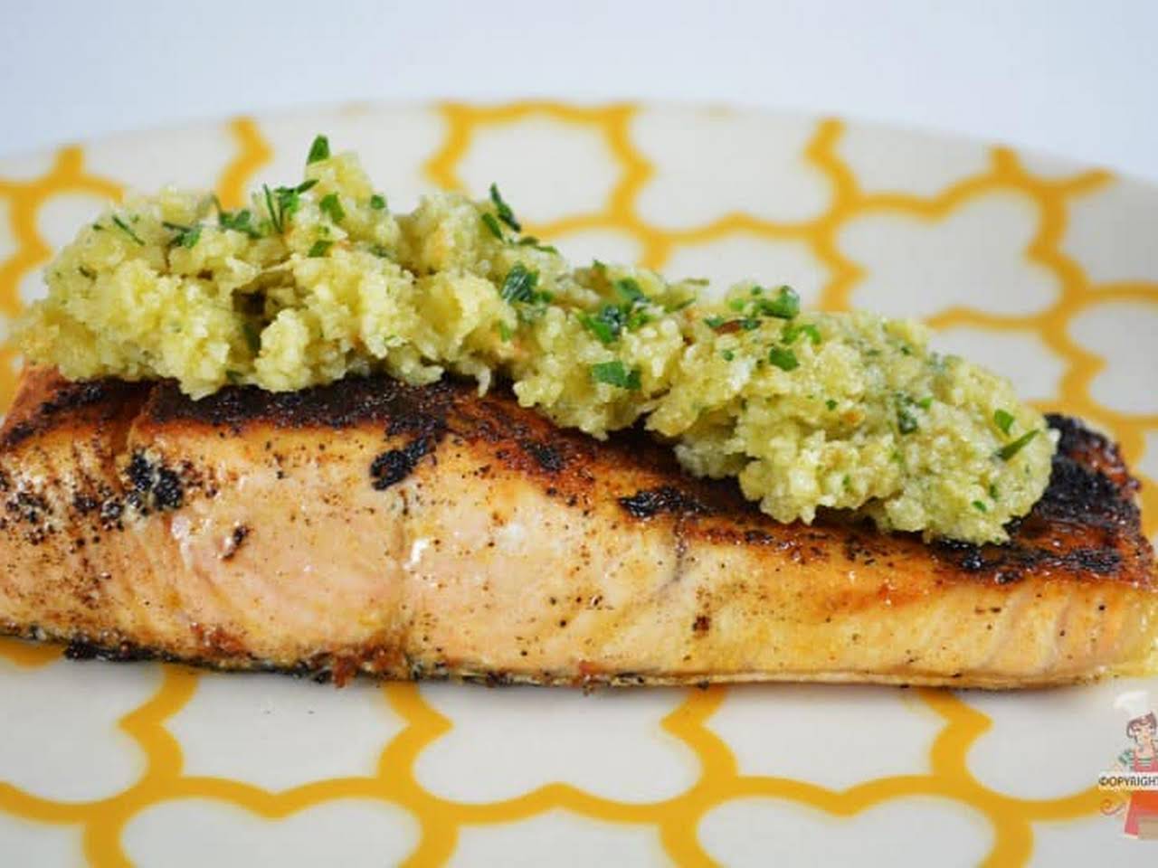 Salmon & Artichoke en Papillote with Tomato, Zucchini & Walnut Gremolata