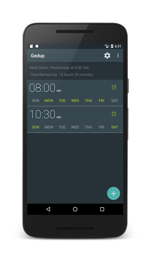    Gedup Alarm Clock- screenshot  