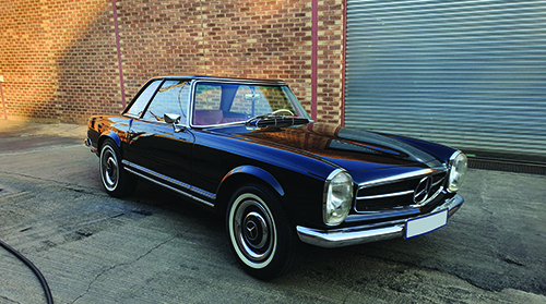 A 1967 Mercedes-Benz 250 SL.