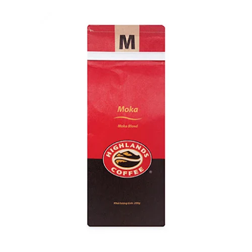 Cà phê Rang xay Moka Highlands Coffee 200g