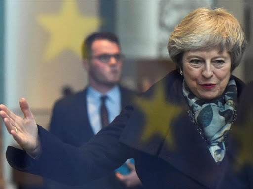 British Prime Minister Theresa May arrives to meet with German Chancellor Angela Merkel at the chancellery in Berlin, Germany, on Tuesday, December 11, 2018. /REUTERS