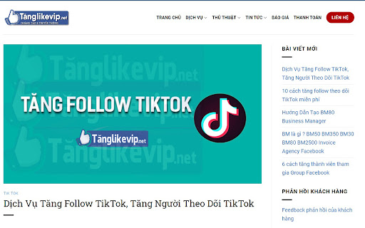 Tăng Follow Theo Dõi TikTok