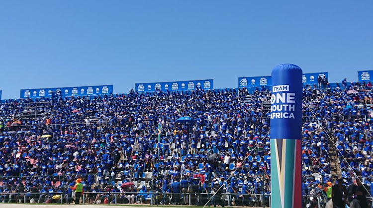 DA members seen at the party's manifesto launch in Johannesburg. DA leader Mmusi Maimane said his party will create jobs and root out corruption. Picture: GENEVIEVE QUINTAL