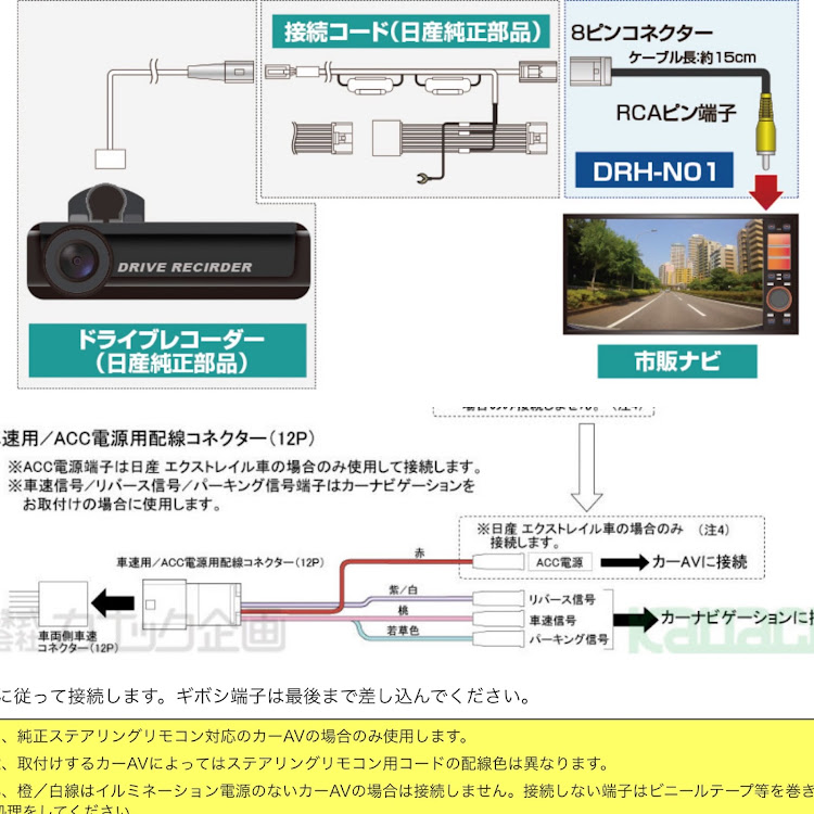 リーフの自粛DIY・フロントカメラ増設・モータールームから引き込みに関するカスタム事例の投稿画像2枚目