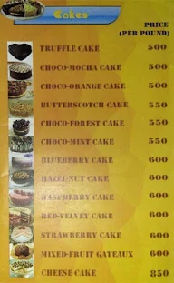 The Bakers Delight menu 2