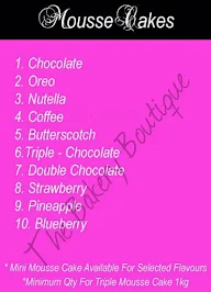 The Bakery Boutique menu 7