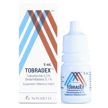 Tobradex Tobramicina + Dexametasona 0.3%/0.1% Novartis Frasco X 5 Ml