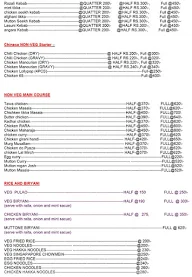 Tandoori Tadka & Gravy menu 2