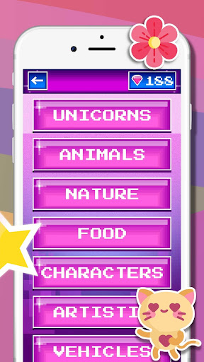 Unicorn Pixel - Color by Number