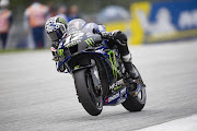 Maverick Viñales heads down a straight during the MotoGP of Styria at the Red Bull Ring on August 8, 2021 in Spielberg, Austria.