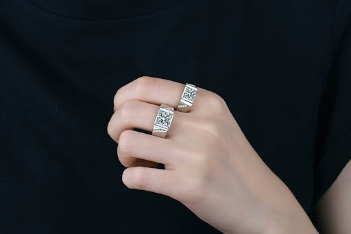 Title 3, S925 Sterling Silver Mens Ring Simple Elegant ...