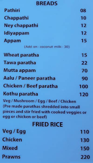 The Chapati Company menu 5